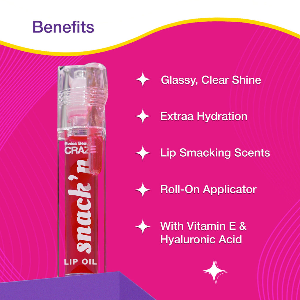 Swiss Beauty Craze Snack'N Nourishing Lip Oil - 4. Pumpkin Pie | Grocsy