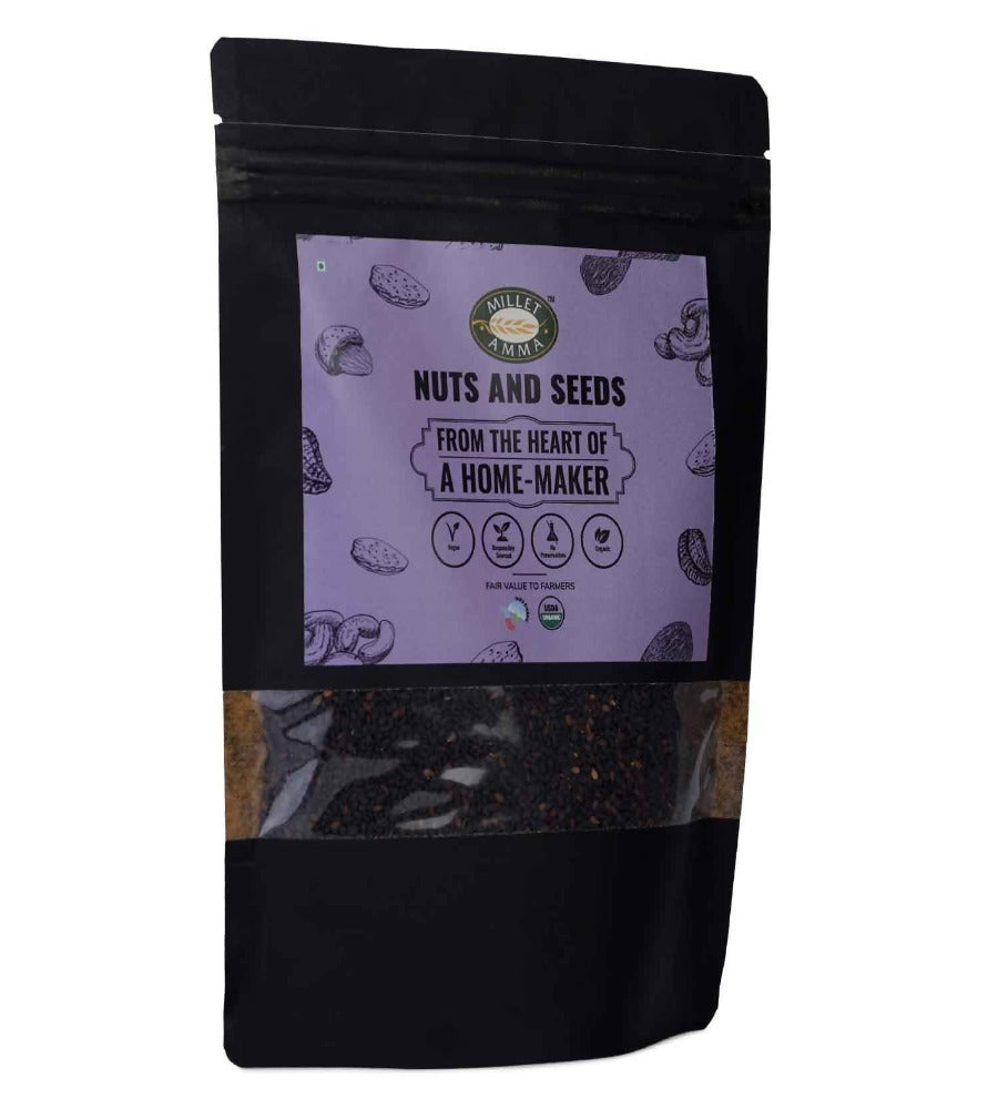 Millet Amma Organic Black Til (Sesame Seeds) | Grocsy