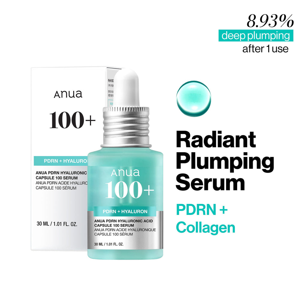 Anua Pdrn Hyaluronic Acid Capsule 100 Serum with Collagen For Plump, Dewy, Radiant Glass Skin | Grocsy