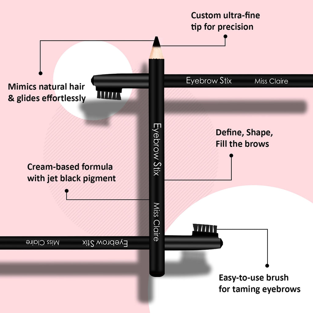 Miss Claire Eyebrow Stix - Black | Grocsy