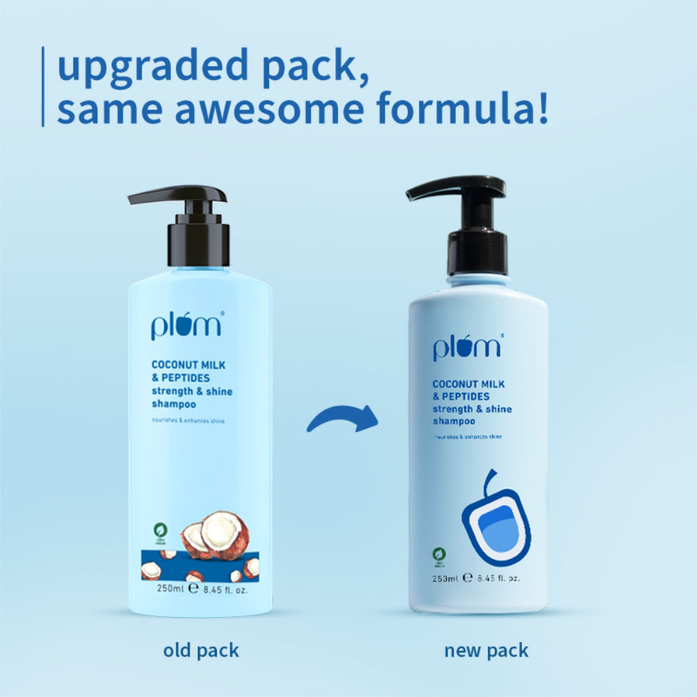 Plum Coconut Milk & Peptides Shampoo For Soft, Shiny Hair | Grocsy