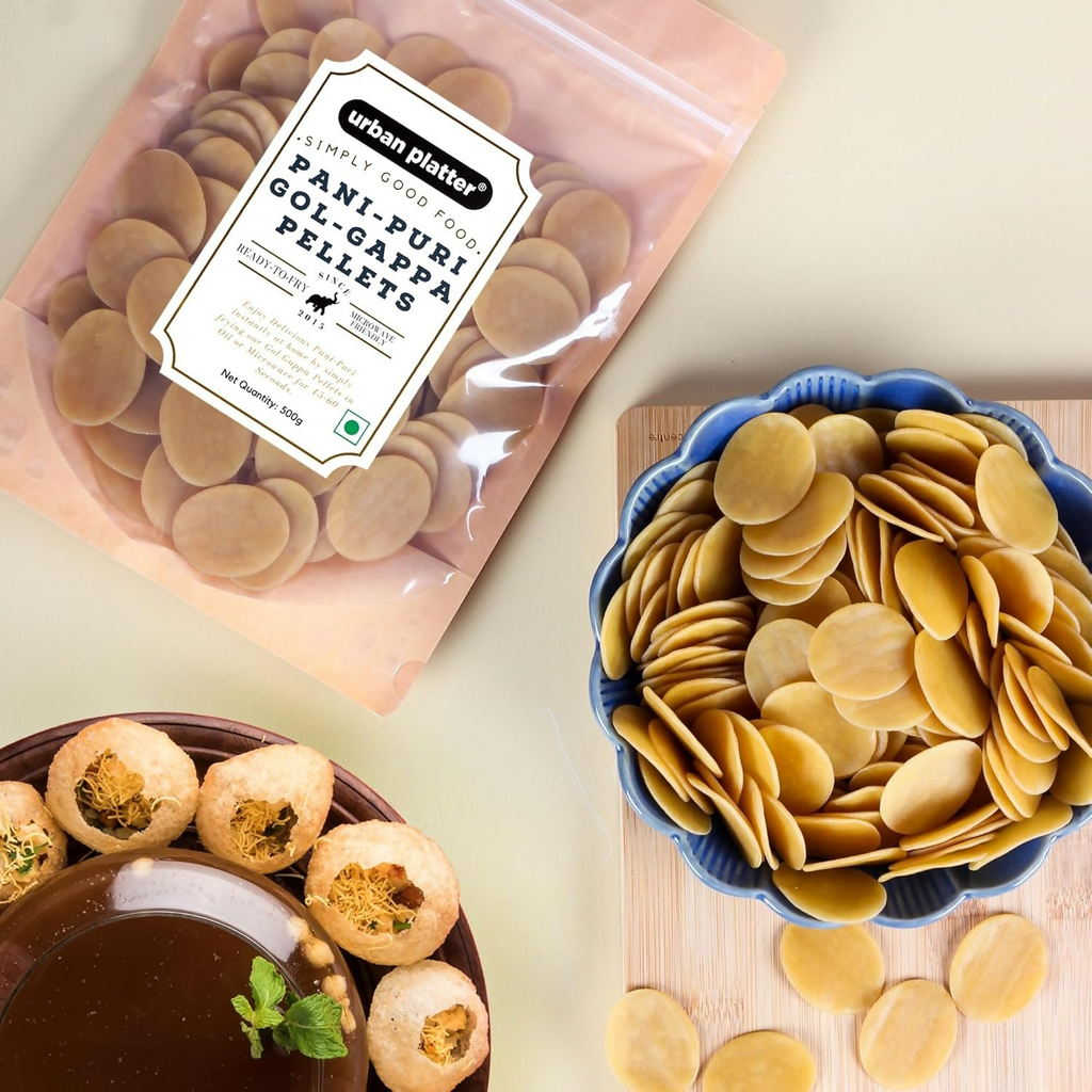 Urban Platter Pani Puri Golgappa Pellets Ready-To-Fry Or Microwave | Grocsy