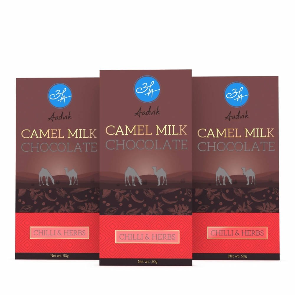 Aadvik Camel Milk Chocolate With Chilli & Herbs | Grocsy