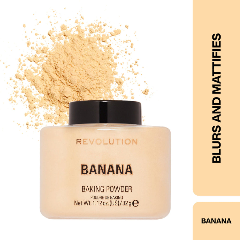 Makeup Revolution Loose Baking Powder - Banana | Grocsy