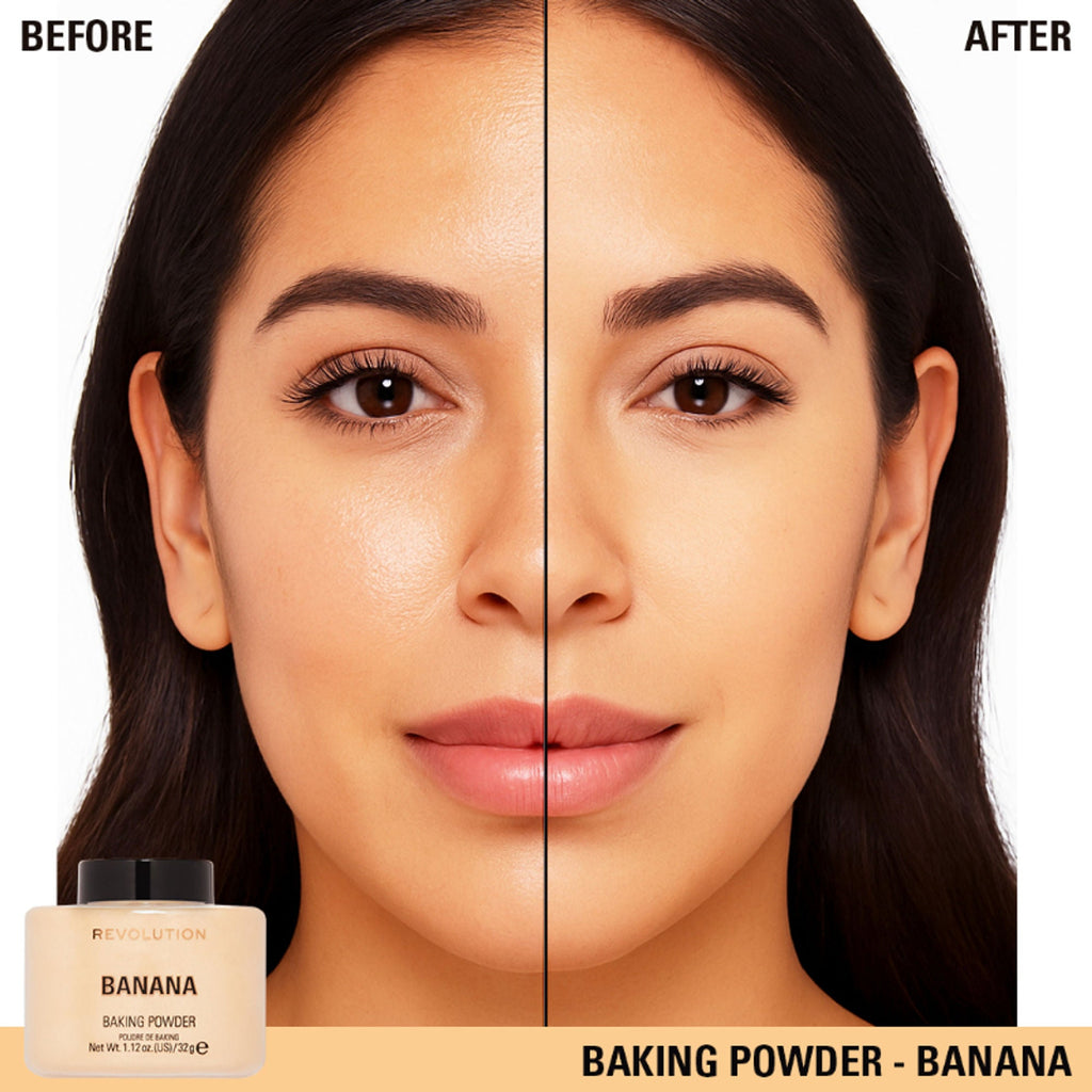 Makeup Revolution Loose Baking Powder - Banana | Grocsy
