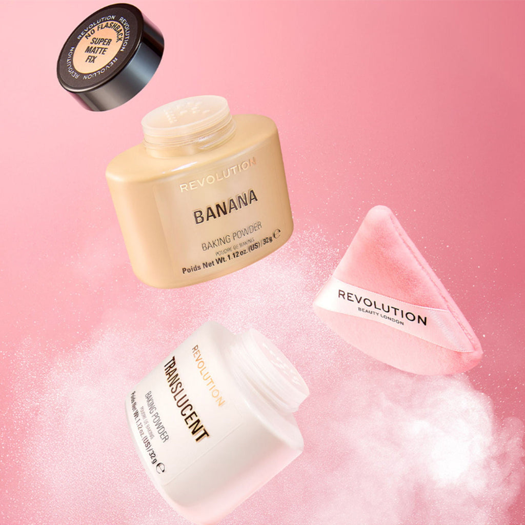 Makeup Revolution Loose Baking Powder - Banana | Grocsy