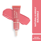 Makeup Revolution Superdewy Liquid Blusher - Ultra Pigmented-Dewy & Radiant Formula You Had Me At First Blush - You Got Me Blushing | Grocsy