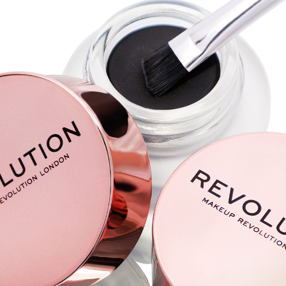 Makeup Revolution Gel Eyeliner Pot with Brush - Black | Grocsy
