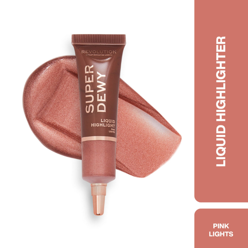 Makeup Revolution Superdewy Liquid Highlighter - Pink Light | Grocsy