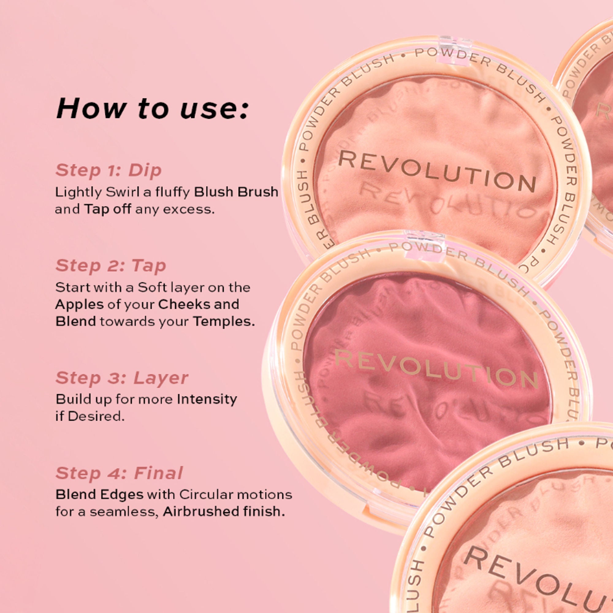 Makeup Revolution Blusher Reloaded - Pink Lady | Grocsy