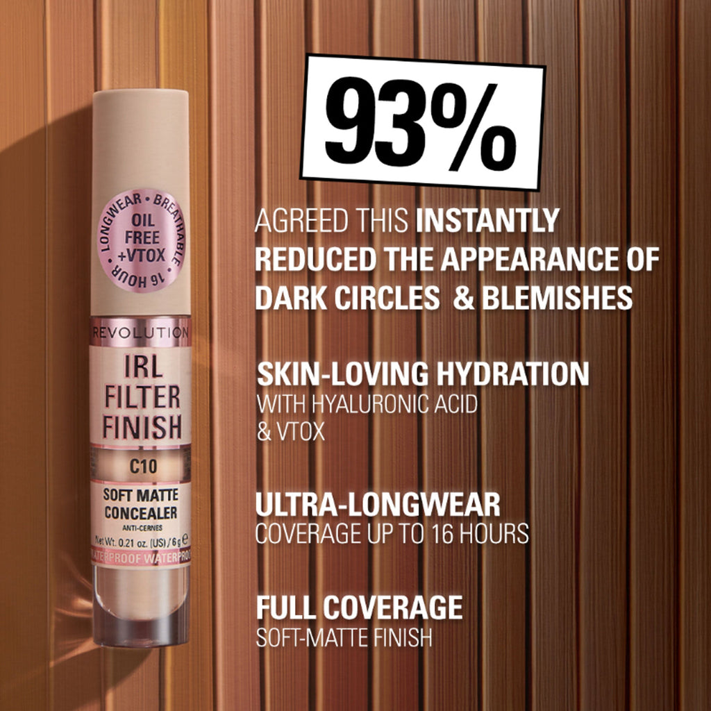 Makeup Revolution IRL Filter Finish Concealer - C8.5 | Grocsy