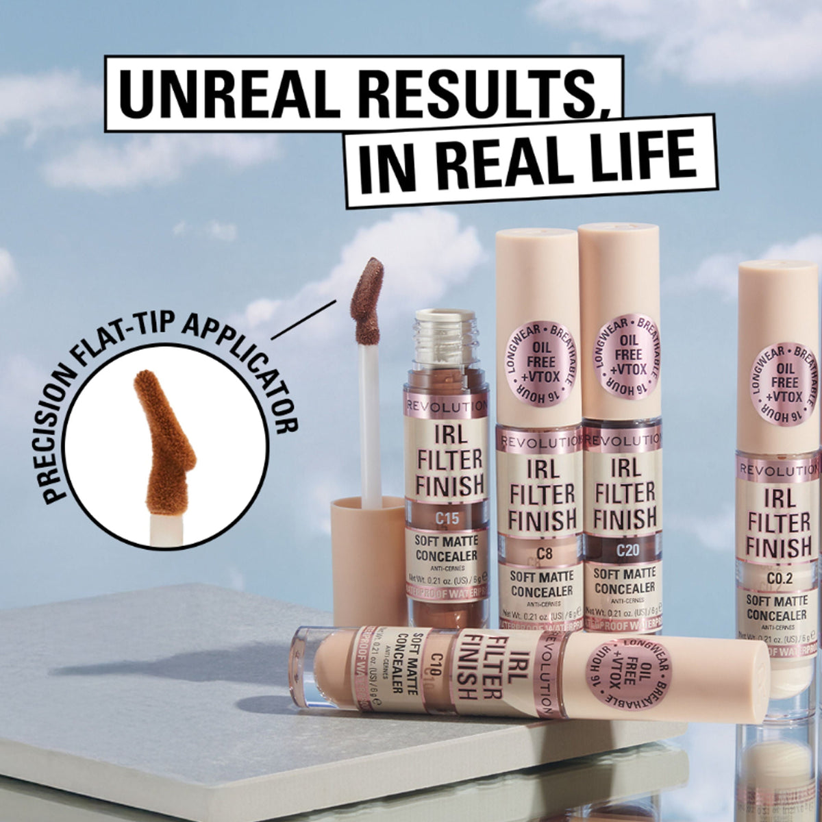 Makeup Revolution IRL Filter Finish Concealer - C8.5 | Grocsy