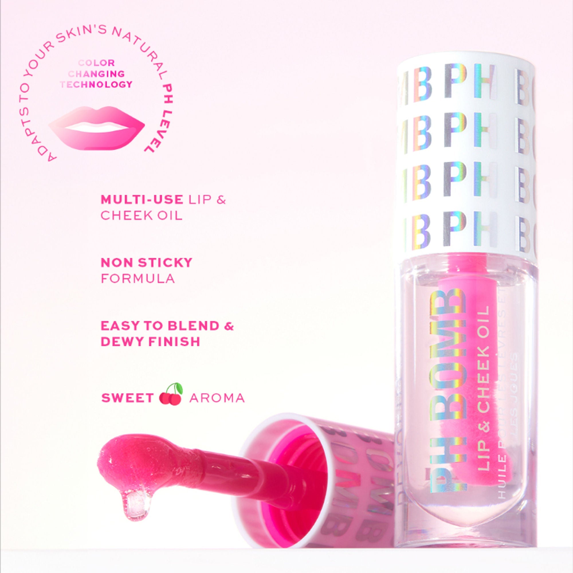 Makeup Revolution Ph Bomb Lip & Cheek Oil Universal | Grocsy