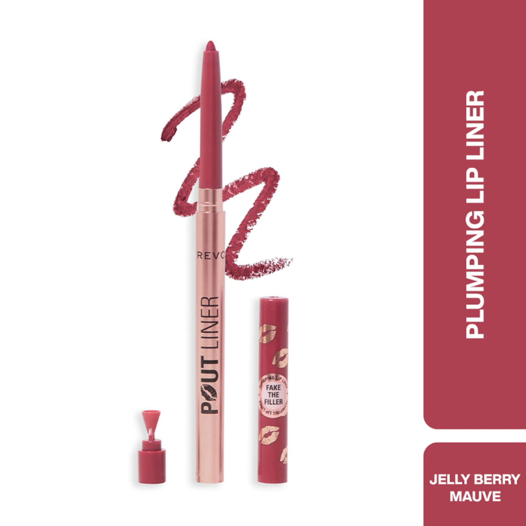 Makeup Revolution Pout Bomb Plumping Lip Liner - Jelly Berry Mauve | Grocsy