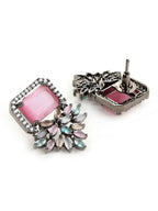 Blush Pink Stone Earrings- Ruby Raang | Grocsy