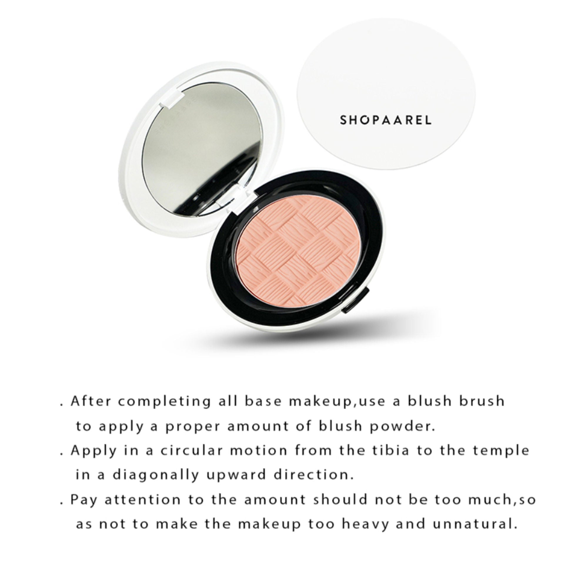 Shopaarel Color Cheek Blusher - Peachy | Grocsy