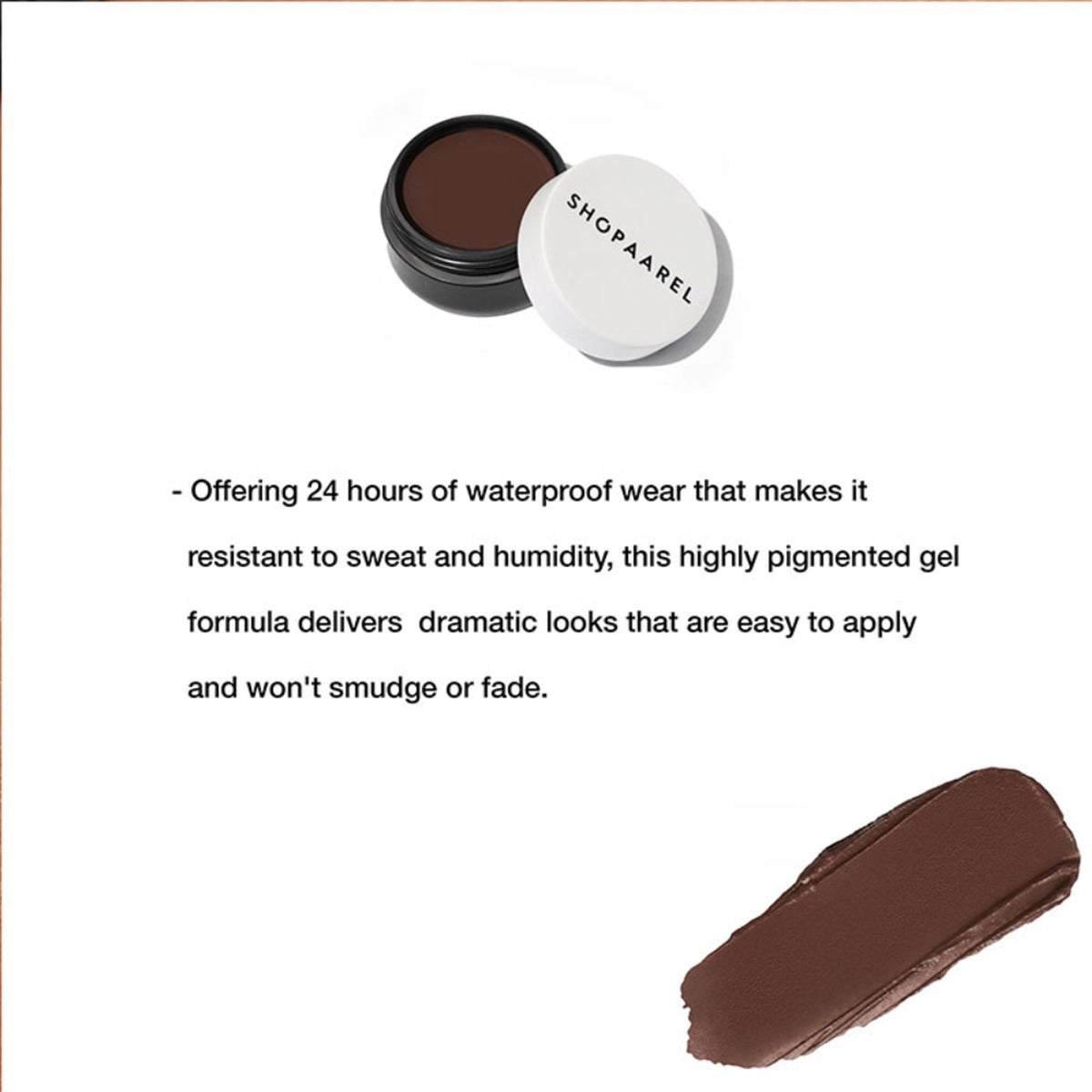 Shopaarel Gel Eyeliner - Dark Brown | Grocsy