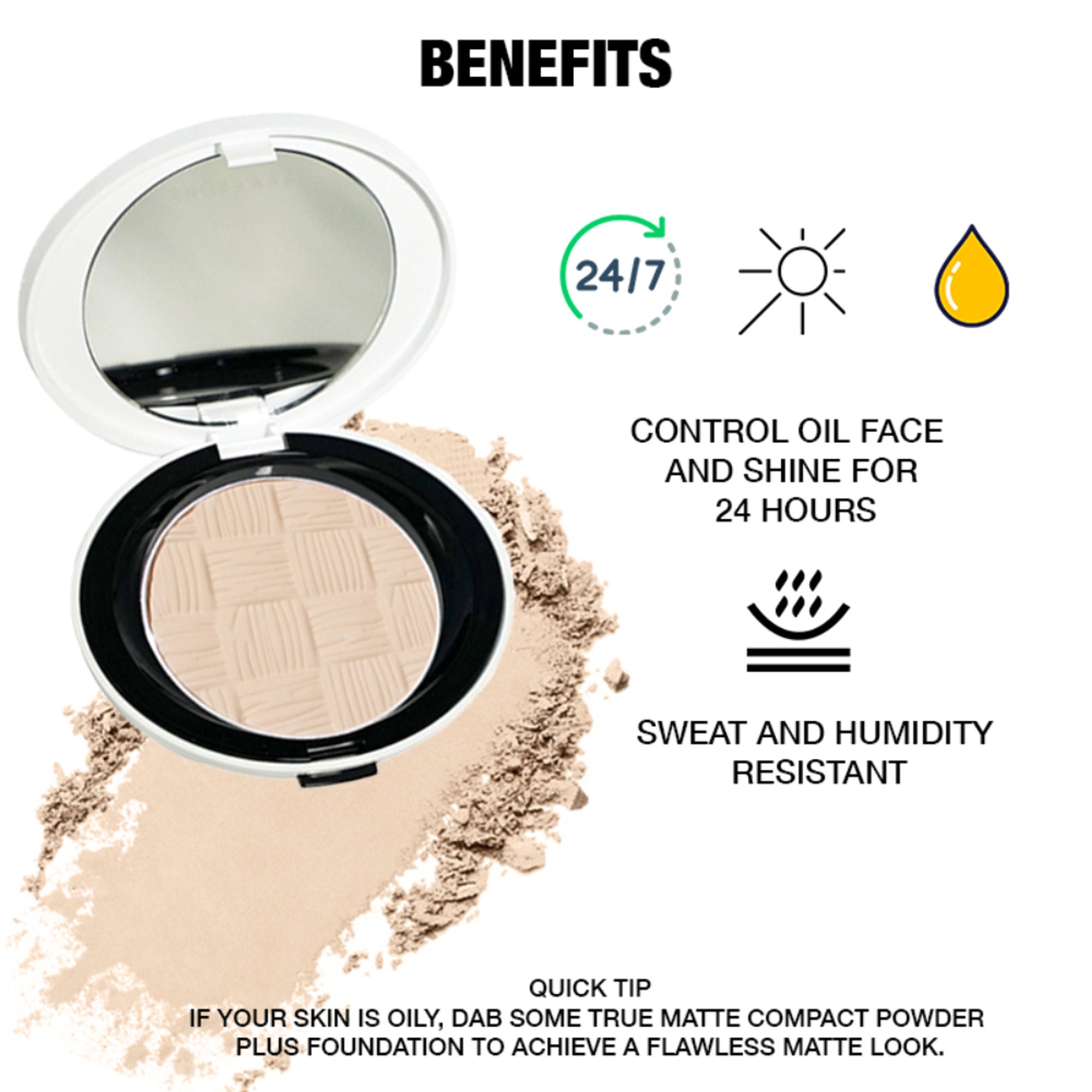 Shopaarel True Matte Comapct Powder - 1 | Grocsy