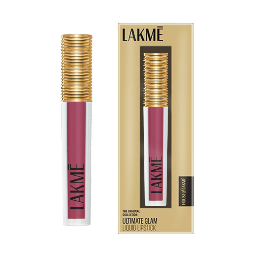 Lakme Ultimate Glam Matte Liquid Lipstick - Nude Hue | Grocsy