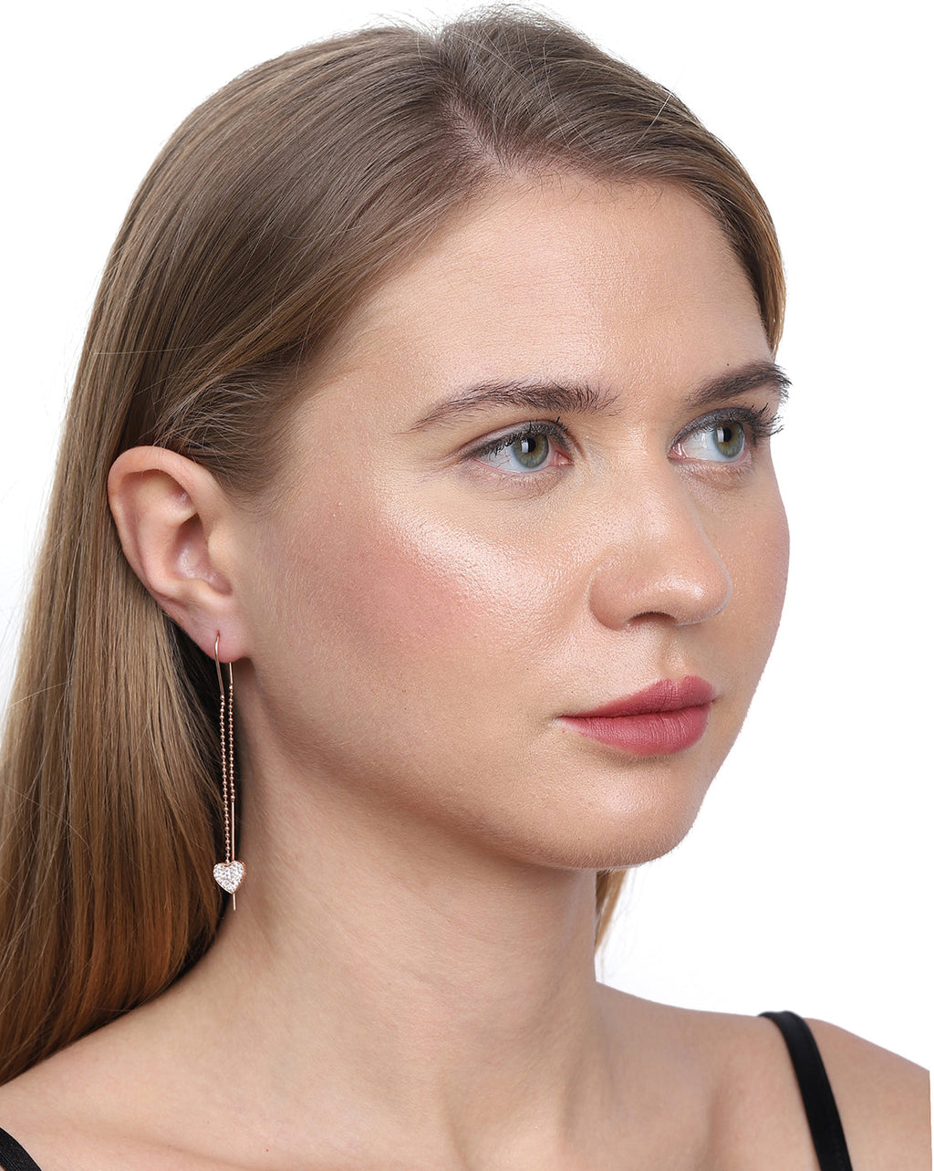 Gold-Polished Green With Navy Blue Cz Floral Stud Earring For Women - Wahe Jewels - Swadesiicart