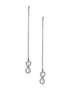 Gold-Polished Half Hoop Earring With Dangling Cz Stone For Women - Wahe Jewels - Swadesiicart