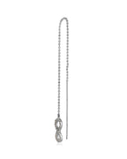 Gold-Polished Half Hoop Earring With Dangling Cz Stone For Women - Wahe Jewels - Swadesiicart