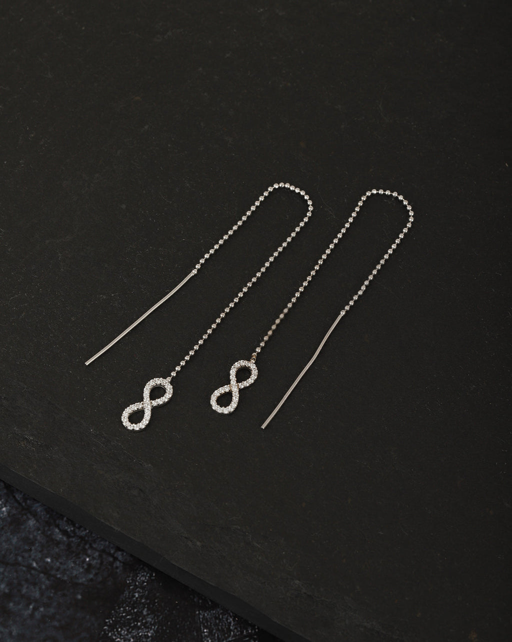 Gold-Polished Half Hoop Earring With Dangling Cz Stone For Women - Wahe Jewels - Swadesiicart