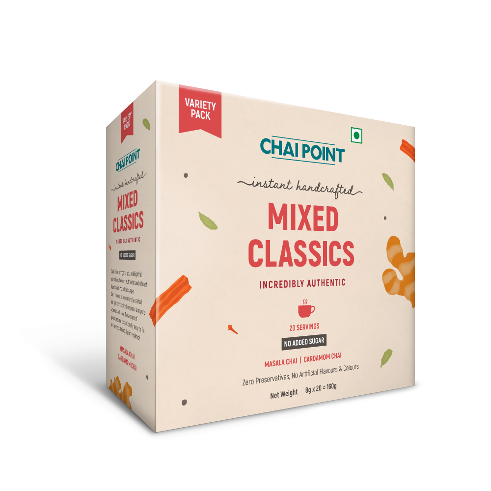 Chai Point Mixed Classics No Sugar - Instant Tea Premix | Grocsy