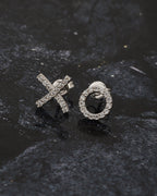 Rhodium Plated Cz Circular Stud Earring For Women - Wahe Jewels - Swadesiicart