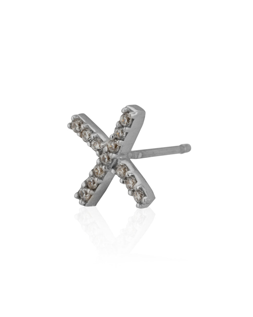 Rhodium Plated Cz Circular Stud Earring For Women - Wahe Jewels - Swadesiicart
