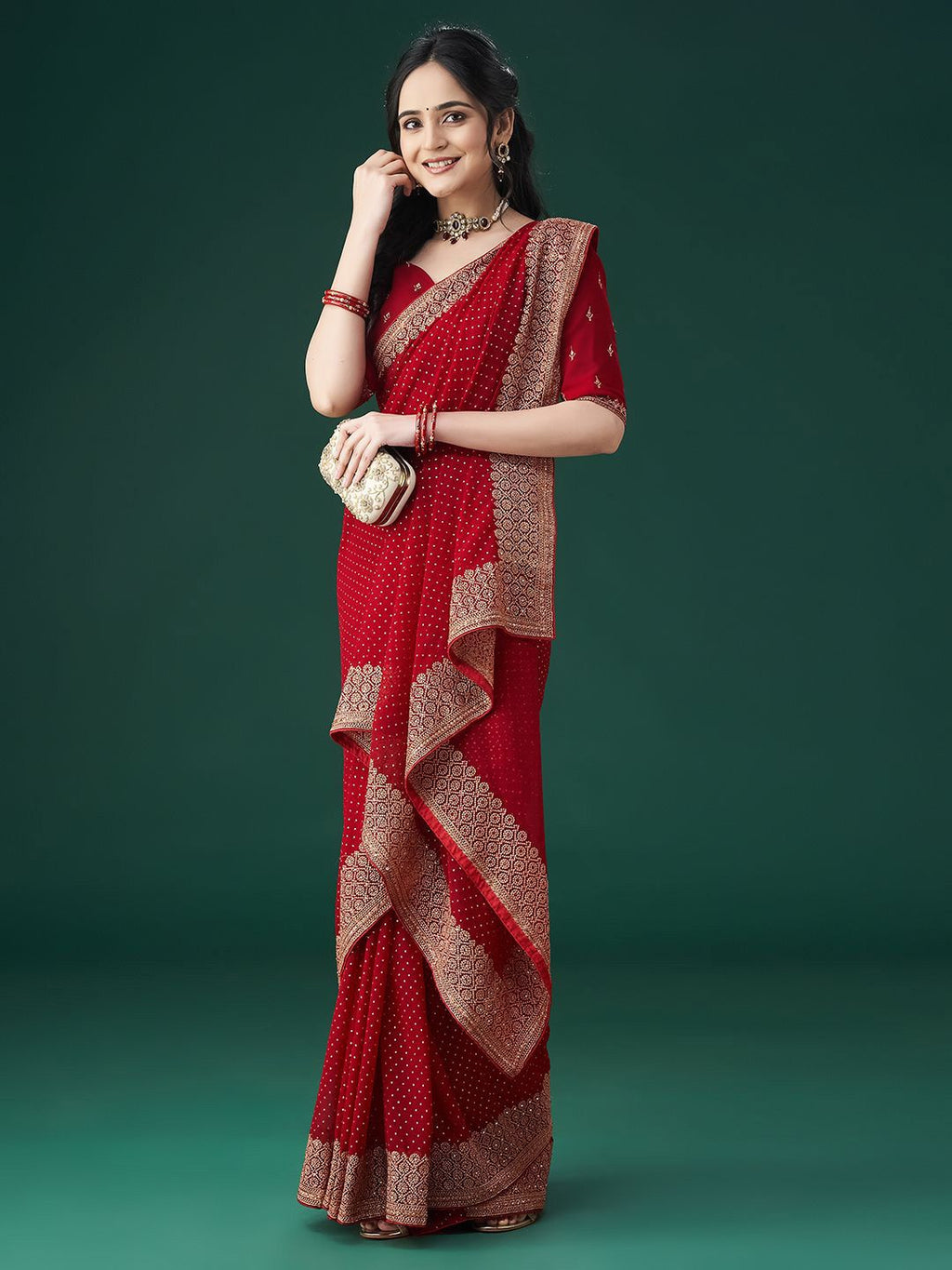 kasee Embellished Beads and Stones Celebrity Saree | Grocsy