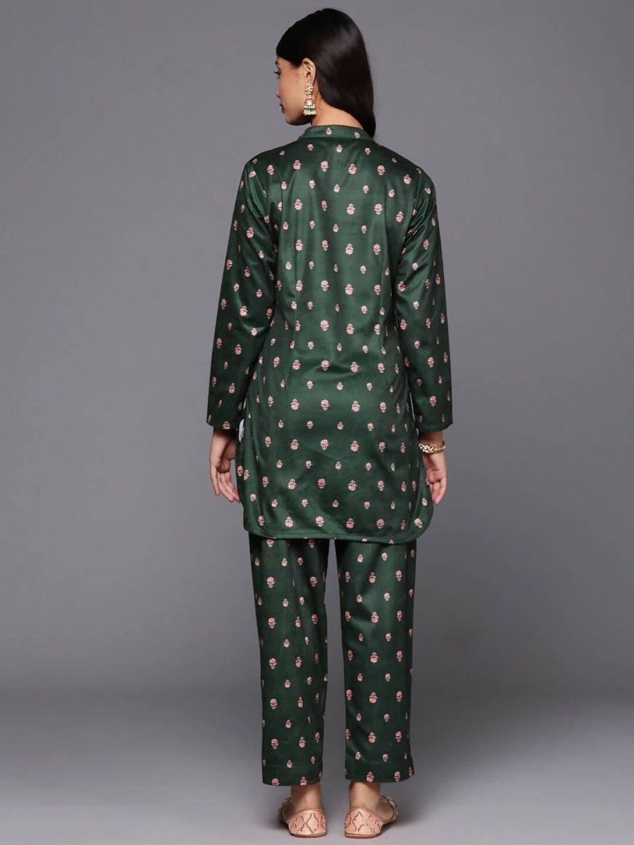 Ahalyaa Women's Traditional Wear Co-ods - Green | Grocsy