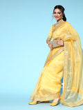 Saree Mall Solid Saree with Woven Design Border | Grocsy