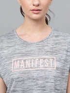 MKH Typography Printed Extended Sleeves Dri-FIT Relaxed Fit Sports T-shirt | Grocsy