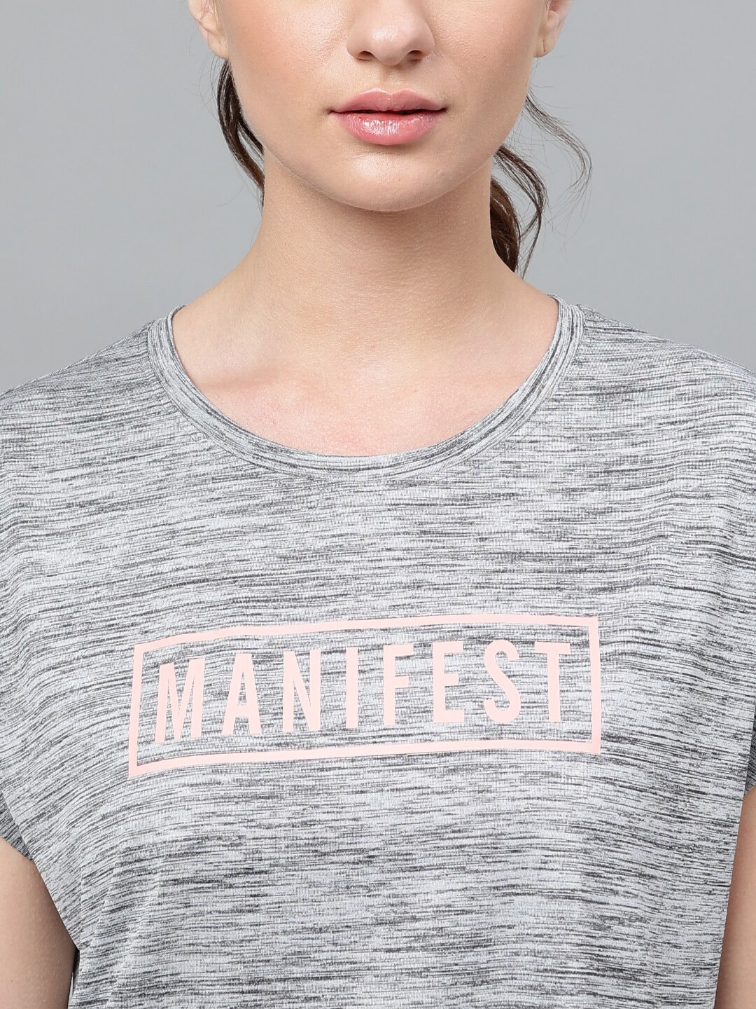 MKH Typography Printed Extended Sleeves Dri-FIT Relaxed Fit Sports T-shirt | Grocsy