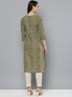 HERE&NOW Striped Kurta | Grocsy