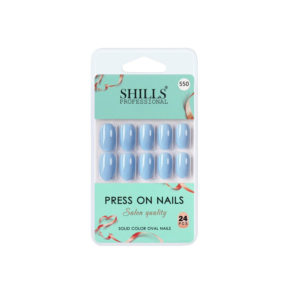 Shills Professional Reusable Press On Nails Oval - SPN550 | Grocsy