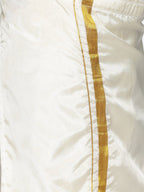Sethukrishna Boys Navy Blue & White Shirt with Dhoti Set | Grocsy