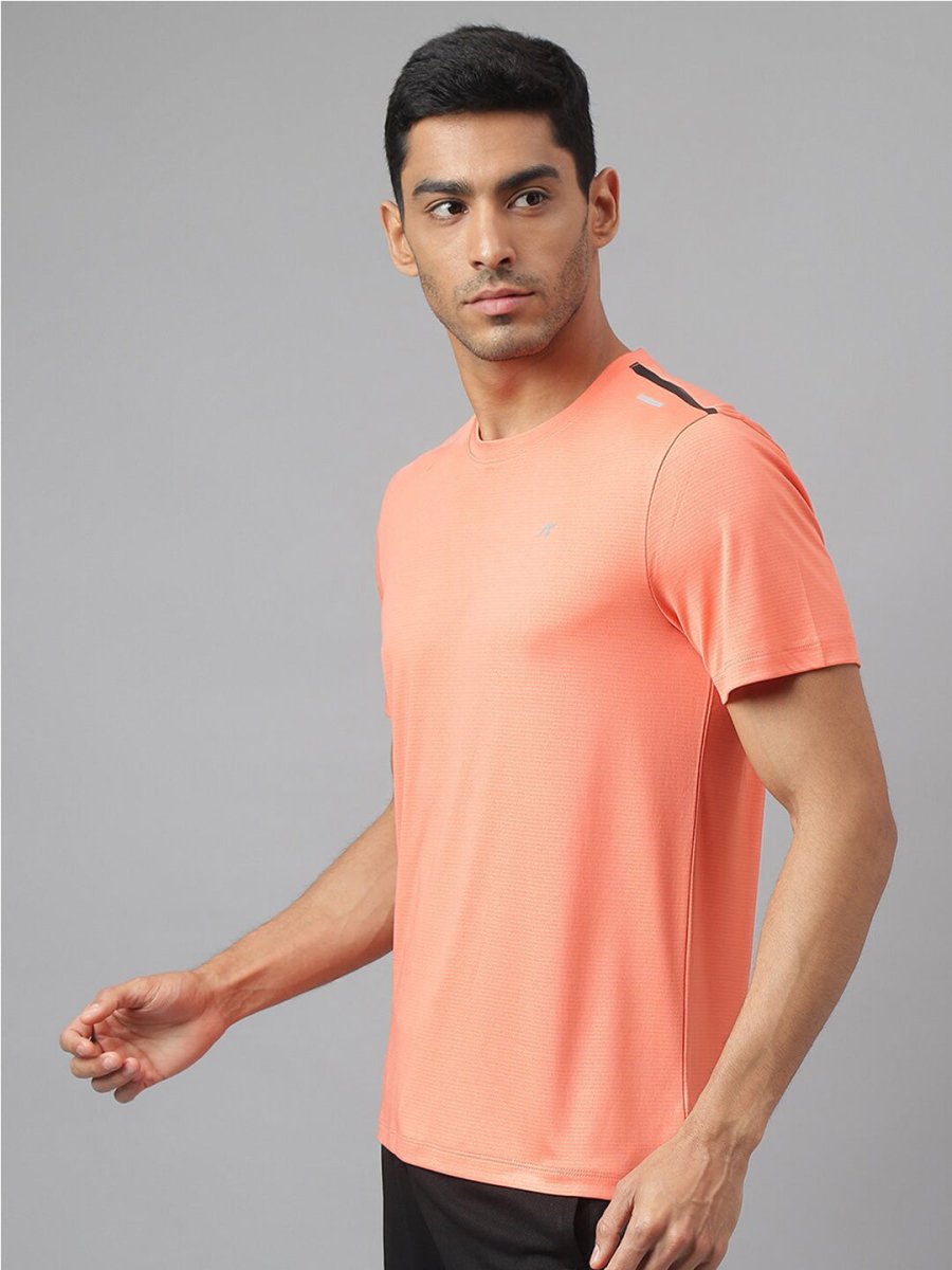 Alcis Round Neck Slim Fit Anti-Static T-Shirt | Grocsy