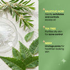 Nykaa Anti-Acne Face Wash With Salicylic Acid, Tea Tree & Neem - For Oily & Acne Prone Skin - Salicylic Acid Tea Tree Neem | Grocsy