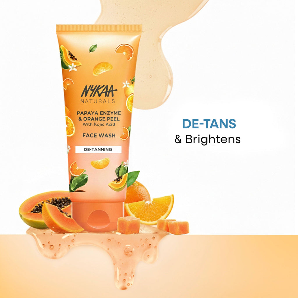 Nykaa Anti-Acne Face Wash With Salicylic Acid, Tea Tree & Neem - For Oily & Acne Prone Skin - Kojic Acid Papaya Enzyme Orange Peel | Grocsy