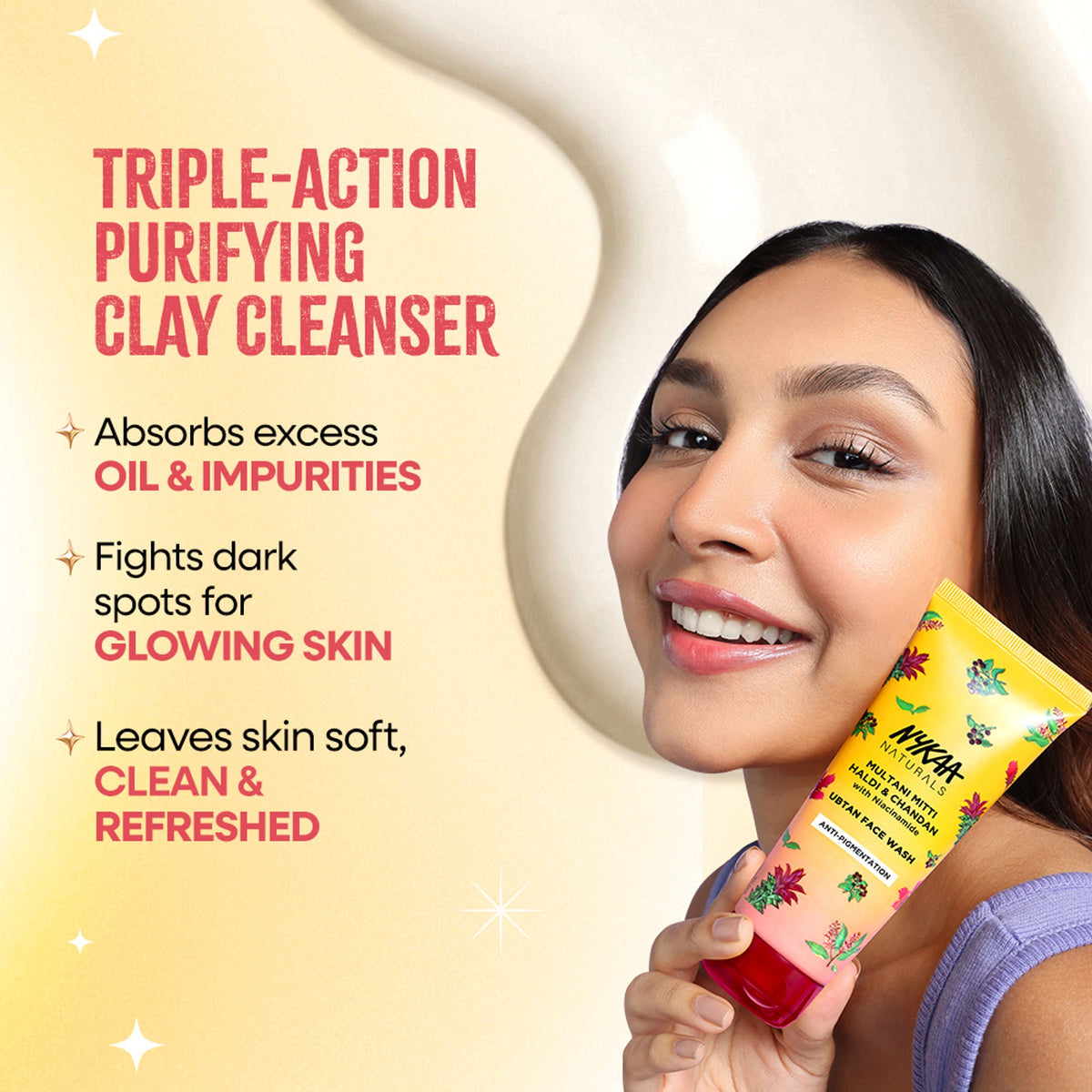 Nykaa Anti-Acne Face Wash With Salicylic Acid, Tea Tree & Neem - For Oily & Acne Prone Skin - Niacinamide Multani Mitti | Grocsy