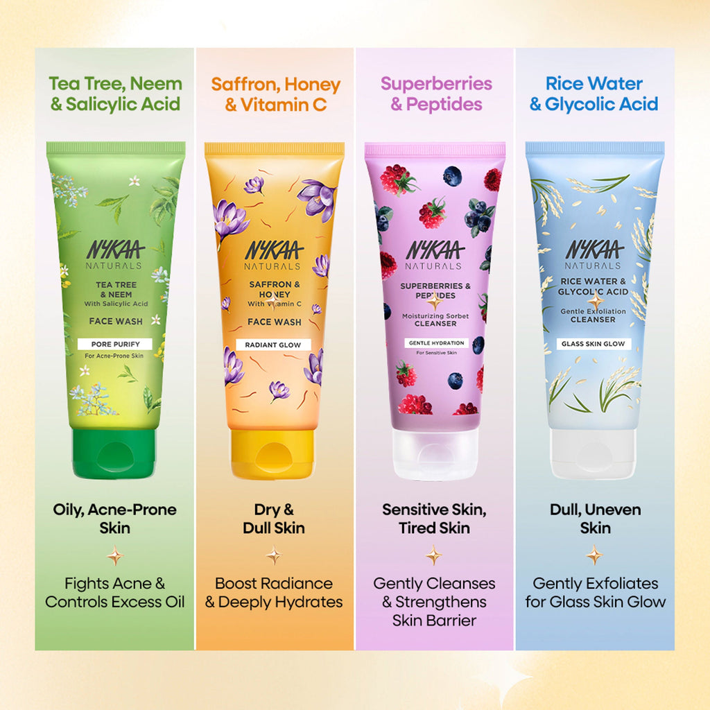 Nykaa Anti-Acne Face Wash With Salicylic Acid, Tea Tree & Neem - For Oily & Acne Prone Skin - Niacinamide Multani Mitti | Grocsy
