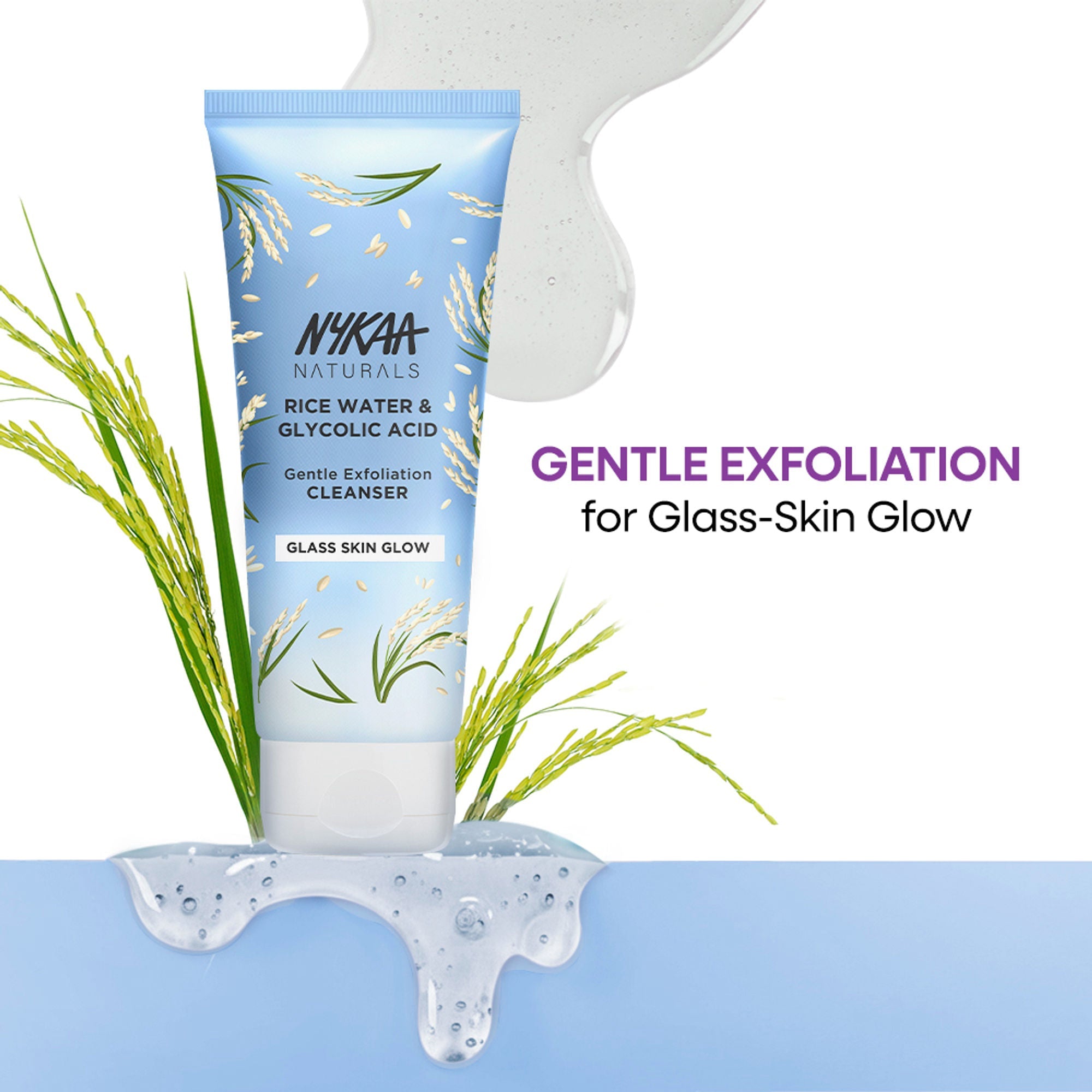 Nykaa Anti-Acne Face Wash With Salicylic Acid, Tea Tree & Neem - For Oily & Acne Prone Skin - Glycolic Acid Rice Water | Grocsy