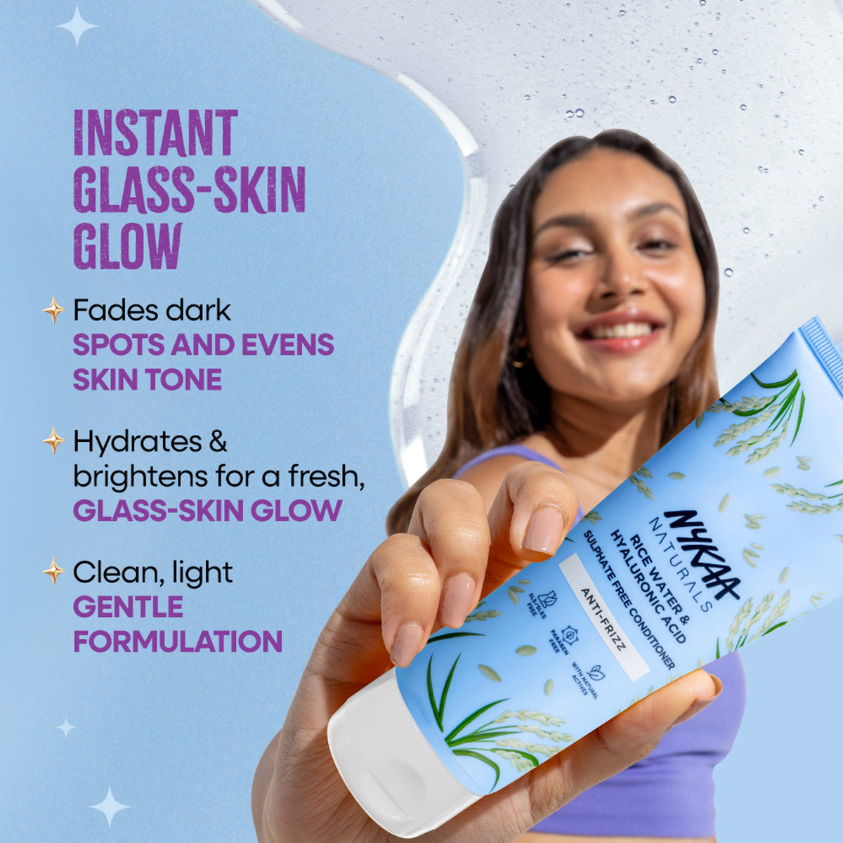 Nykaa Anti-Acne Face Wash With Salicylic Acid, Tea Tree & Neem - For Oily & Acne Prone Skin - Glycolic Acid Rice Water | Grocsy