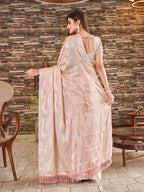Tikhi Imli Woven Design Satin Jacquard Ready to Wear Saree | Grocsy
