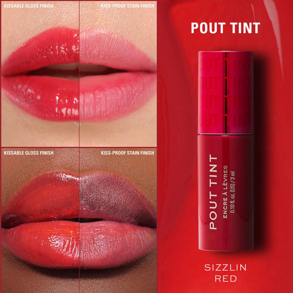 Makeup Revolution Pout Tint - Sizzlin Red | Grocsy