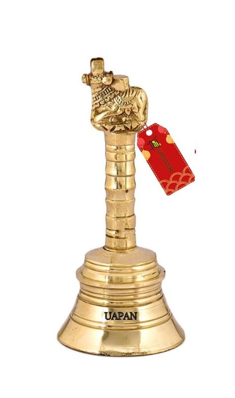 Uapan Nandi Brass Pooja Bell | Grocsy