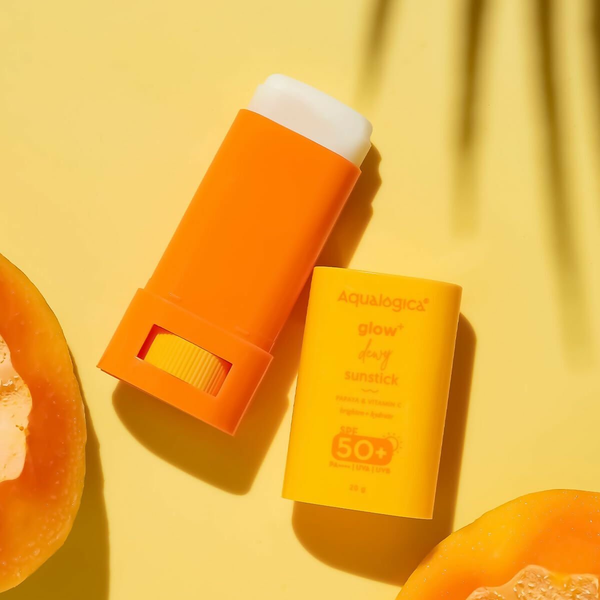 Aqualogica Glow+ Dewy Sunstick with SPF 50+ & PA++++ for Easy Reapplication & No White Cast | Grocsy