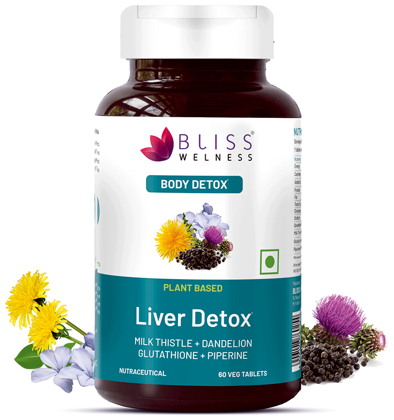 Bliss Welness Liver Detox Veg Tablet | Grocsy